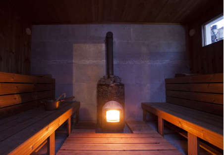 Stufe per sauna a legna