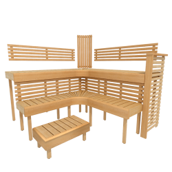 Moduli letto per sauna