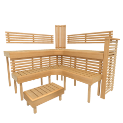 Moduli letto per sauna