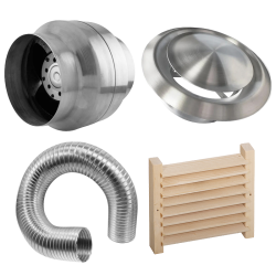 Parti di ventilazione della sauna