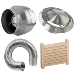 Parti di ventilazione della sauna
