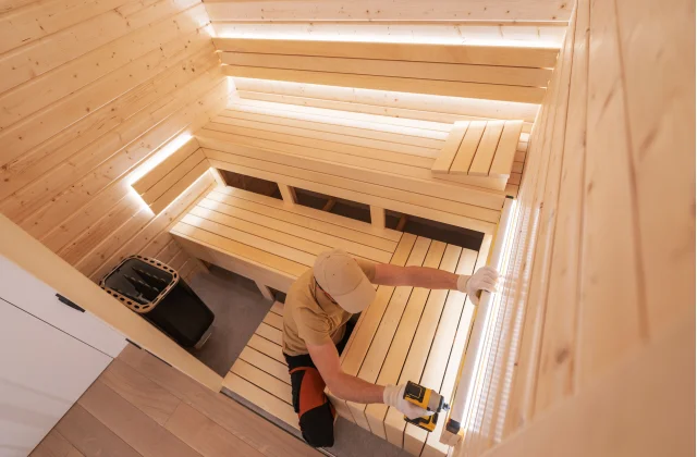 Installazione di sauna