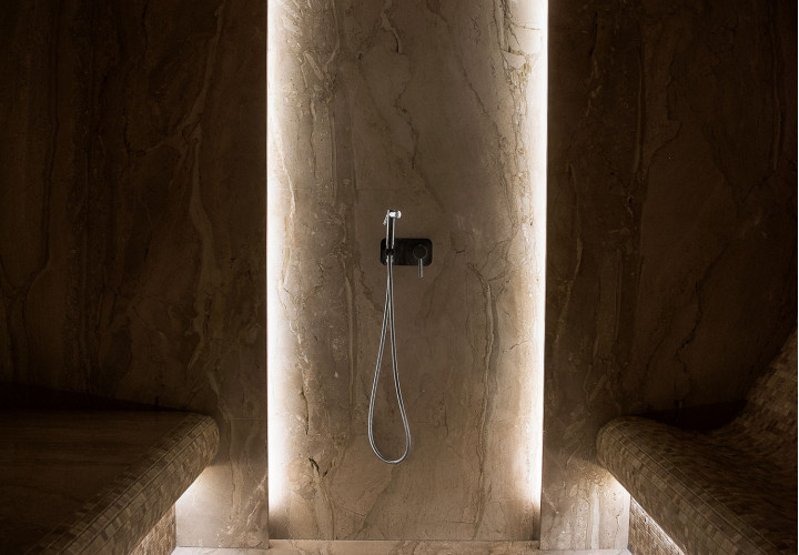 Progetto di sauna individuale a Courchevel, località turistica francese.