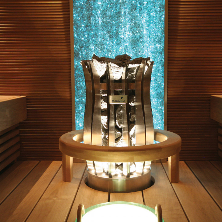 Stufa elettrica per sauna - MAGNUM LITE BOWL con illuminazione