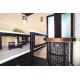 Parete in vetro HARVIA Duo 9 x 21, compreso telaio, grigio alluminio