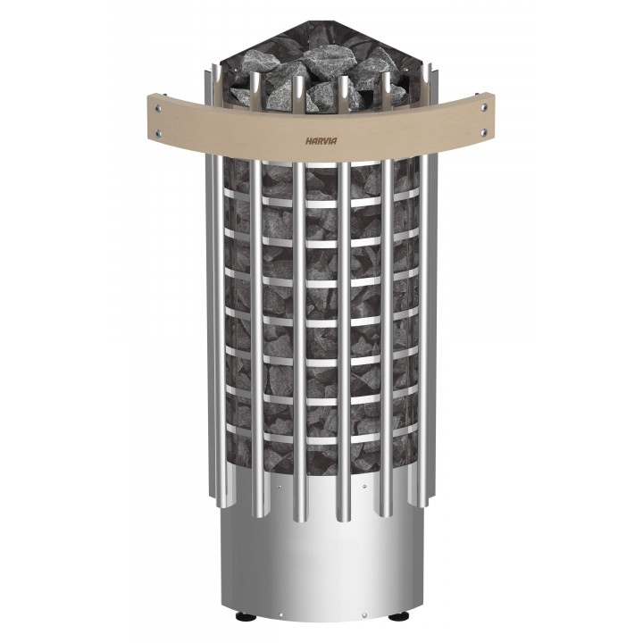Stufa elettrica per sauna - HARVIA Glow Corner TRC70E 6,8 kW