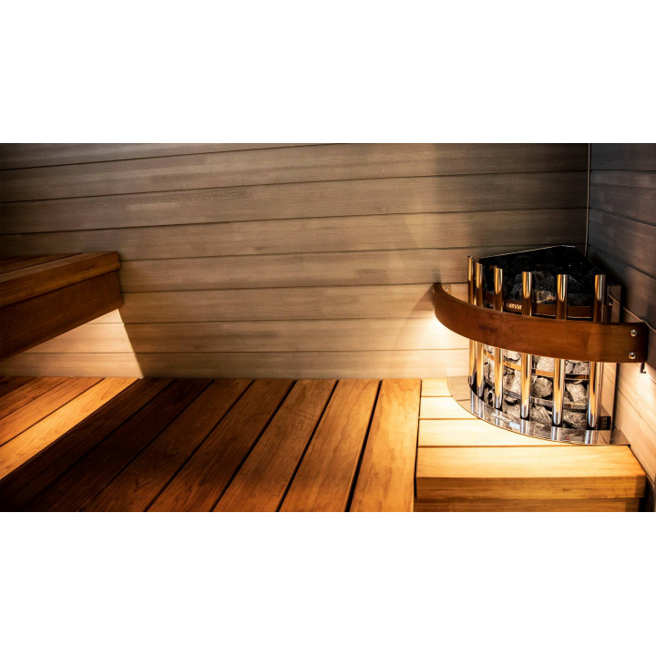 Stufa elettrica per sauna - HARVIA Glow Corner TRC70E 6,8 kW