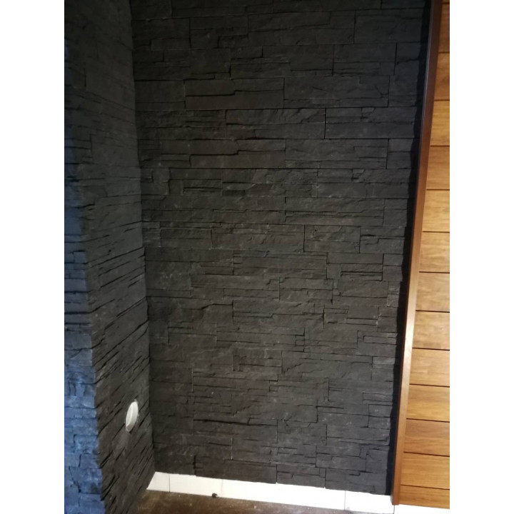 Pietre decorative da parete GS-SIERRA, nere