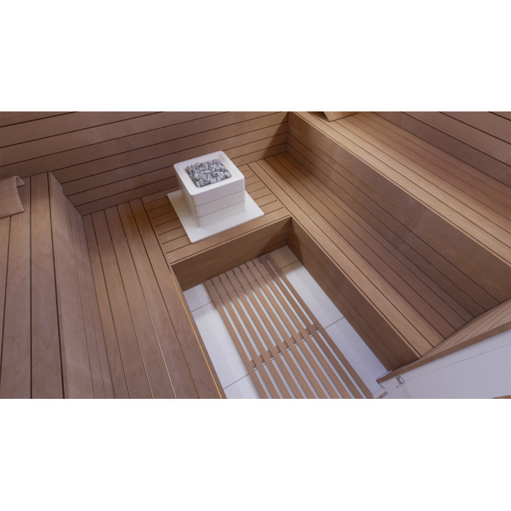 Grigliato rinforzato per pavimento, Thermo aspen, 600x800x43 mm