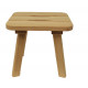 Sgabello in ontano, M 400 x 300 x 410 mm
