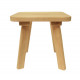 Sgabello in ontano, S 320 x 300 x 310 mm