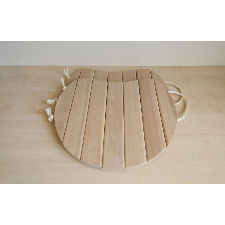 Sedile in legno, sospeso