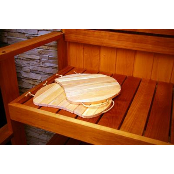 Sedile in legno, sospeso