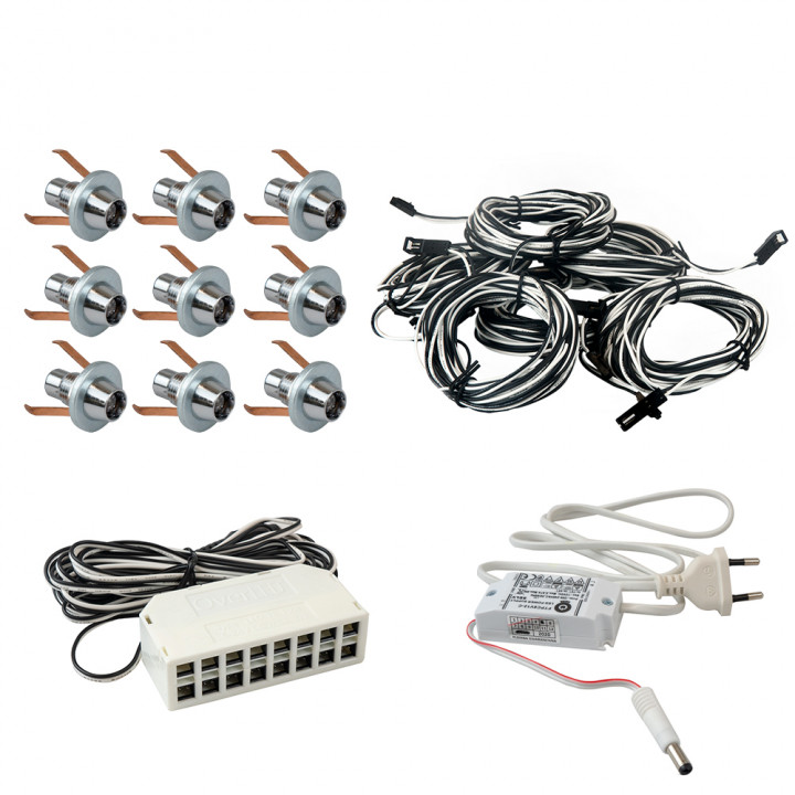 Illuminazione per sauna Led Lite 9, argento