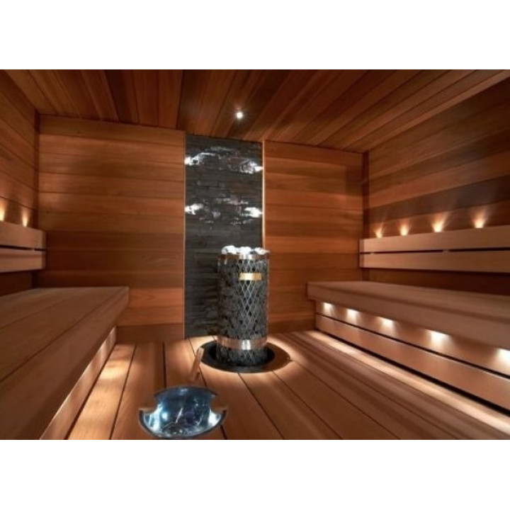 Luce LED aggiuntiva LedLite per sauna, nera