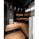 Illuminazione per sauna Led Lite 9, nera