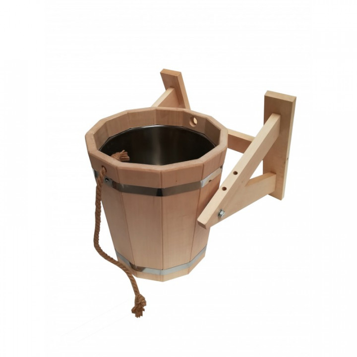 Secchio per doccia con inserto in acciaio inossidabile, 20 l