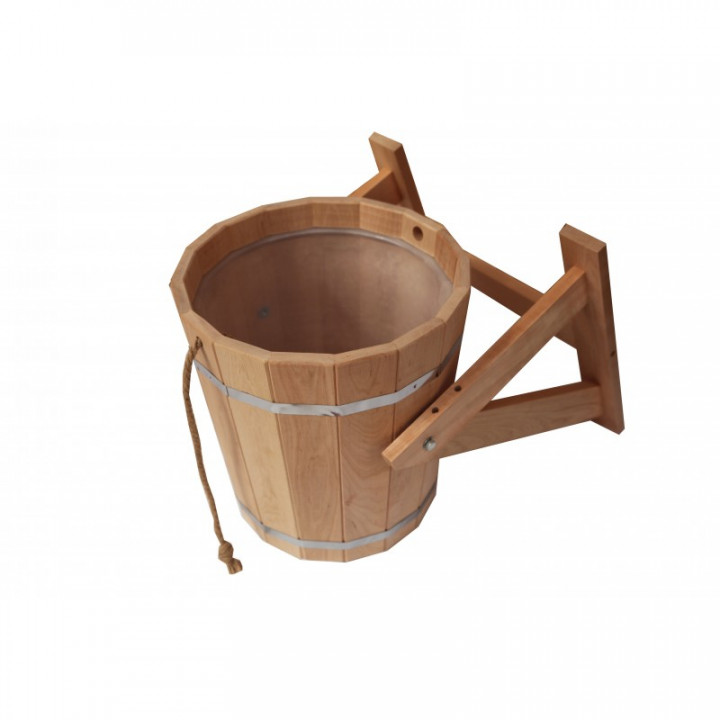 Secchio per doccia con inserto in plastica, 15 l