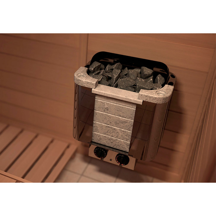 Riscaldatore elettrico per sauna – SAWOTEC Cumulus, con unità di controllo