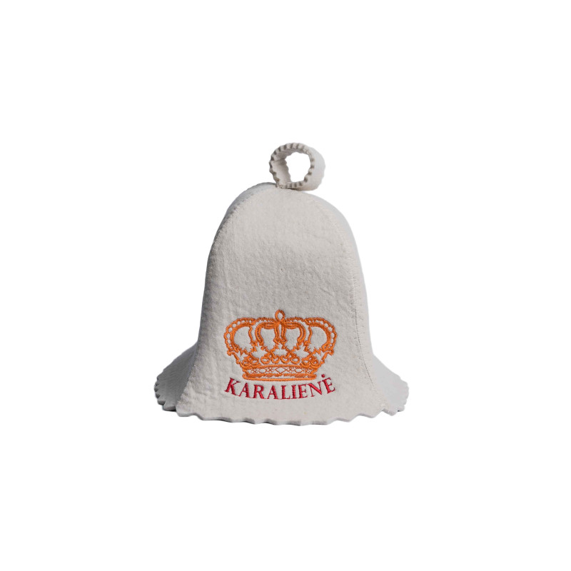Cappello da sauna - KARALIENĖ, bianco