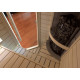 Stufa elettrica per sauna – SAWOTEC Tower Corner, con unità di controllo