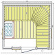 Cabina sauna Leili Exclusive, 150x180cm