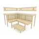 Panca modulare per sauna OPTIMAL, Aspen