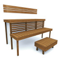Panca modulare per sauna STANDART, Thermo-aspen - 1