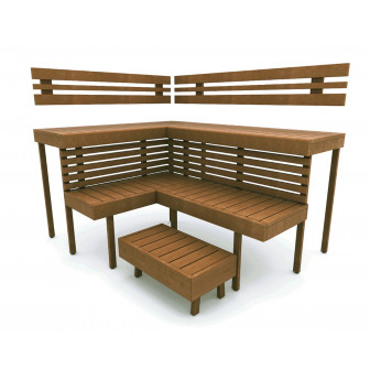 Panca modulare per sauna OPTIMAL, Thermo Aspen