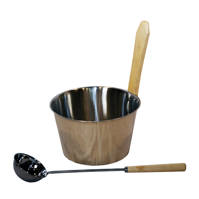 SAUNIA set in acciaio inox 4 l