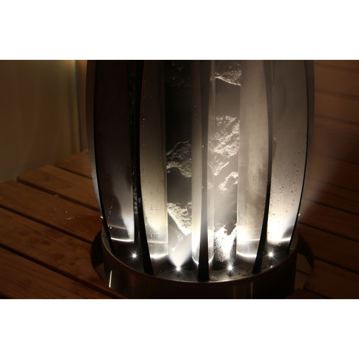 Stufa elettrica per sauna - MAGNUM LITE BOWL con illuminazione