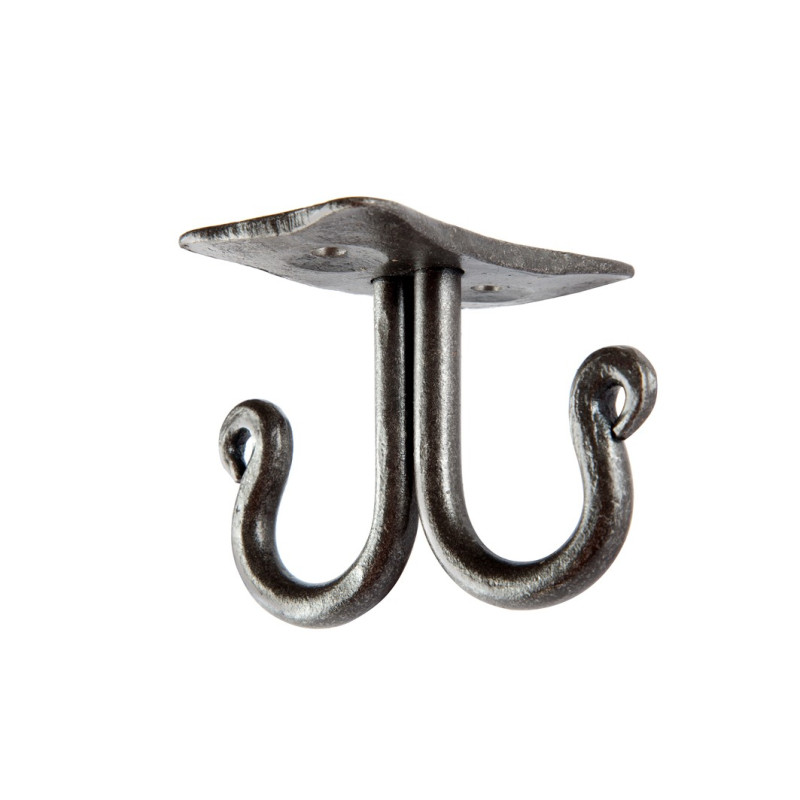 Portasciugamani sotto la mensola, due ganci