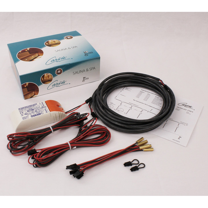 CARIITTI Set di illuminazione a LED per sauna, 2700K