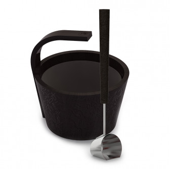 Set sauna SAWO - Più vapore, premium, nero 4 l