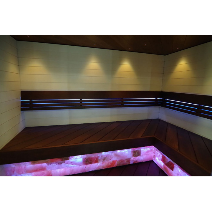 Mattoni di sale himalayano levigati con intaglio 200x100x50mm