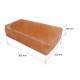 Mattoni di sale himalayano levigati con intaglio 200x100x50mm