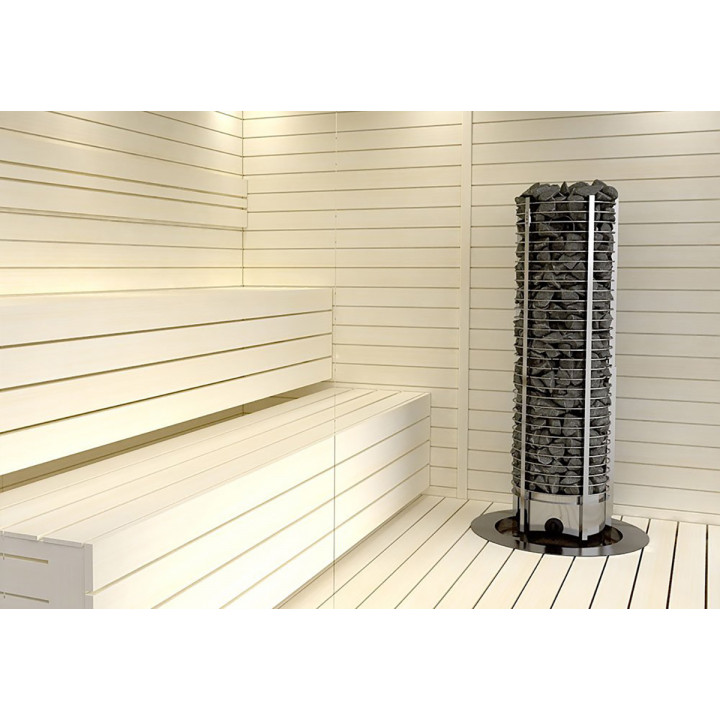 Flangia di fissaggio - per riscaldatore a torre rotondo SAWOTEC, TH9/ARI6/PNX6, acciaio inox