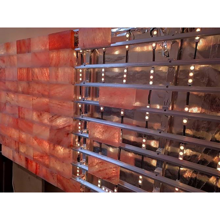 Illuminazione a LED per mattoni di sale dell'Himalaya, Bianco