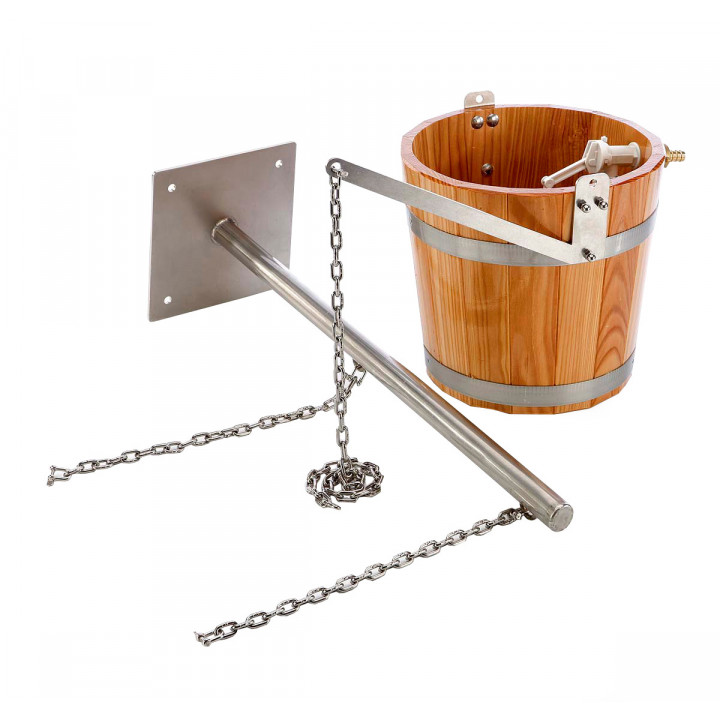 Secchio doccia fredda con supporto - SAUFLEX