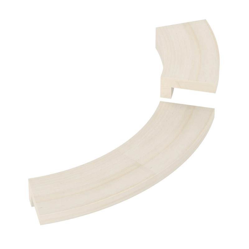 Flangia di incasso - per riscaldatore angolare SAWOTEC Tower Corner, in legno