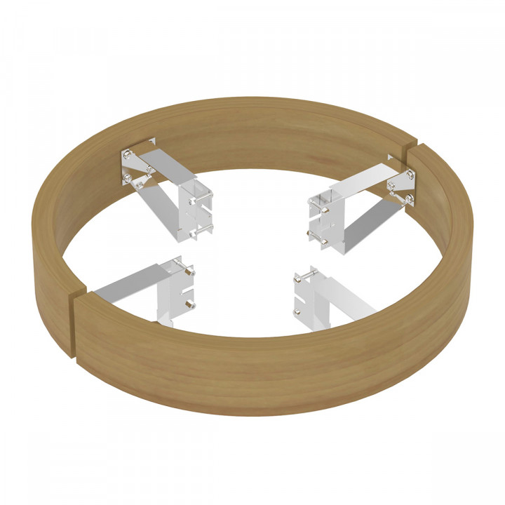 Ringhiera di sicurezza - per riscaldatore SAWOTEC Tower Roundx, cedro, TH4/TH5