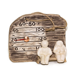 Termometro per sauna in ceramica - maschio e femmina  Termometro per sauna in ceramica - maschio e femmina