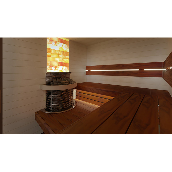 Panca sauna, Pino termotrattato, 135x654x1800-2400mm