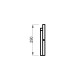 Schienale, pino trattato termicamente 42x290x1750-2350mm