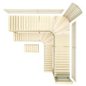 Panca modulare per sauna PREMIUM, Aspen - 3