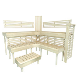 Panca modulare per sauna PREMIUM, Aspen  Panca modulare per sauna PREMIUM, Aspen