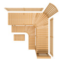 Panca modulare per sauna PREMIUM, Ontano - 2