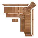 Panca modulare per sauna PREMIUM, Thermo Aspen - 3