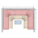 Panca modulare per sauna PROFESSIONAL, 3200x2090mm