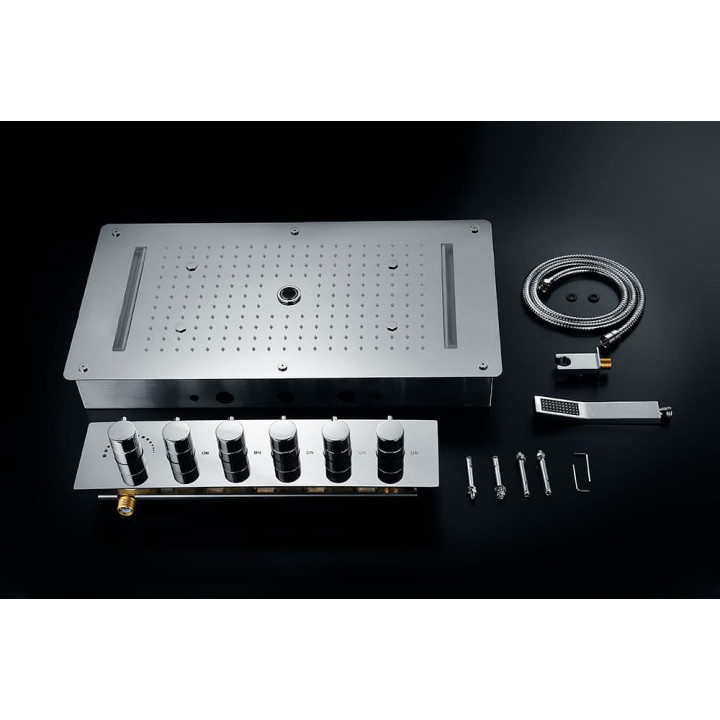 Steamtec Tolo doccia a pioggia, 380x700 mm
